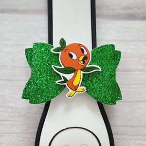 Orange Bird Magic Band Bow